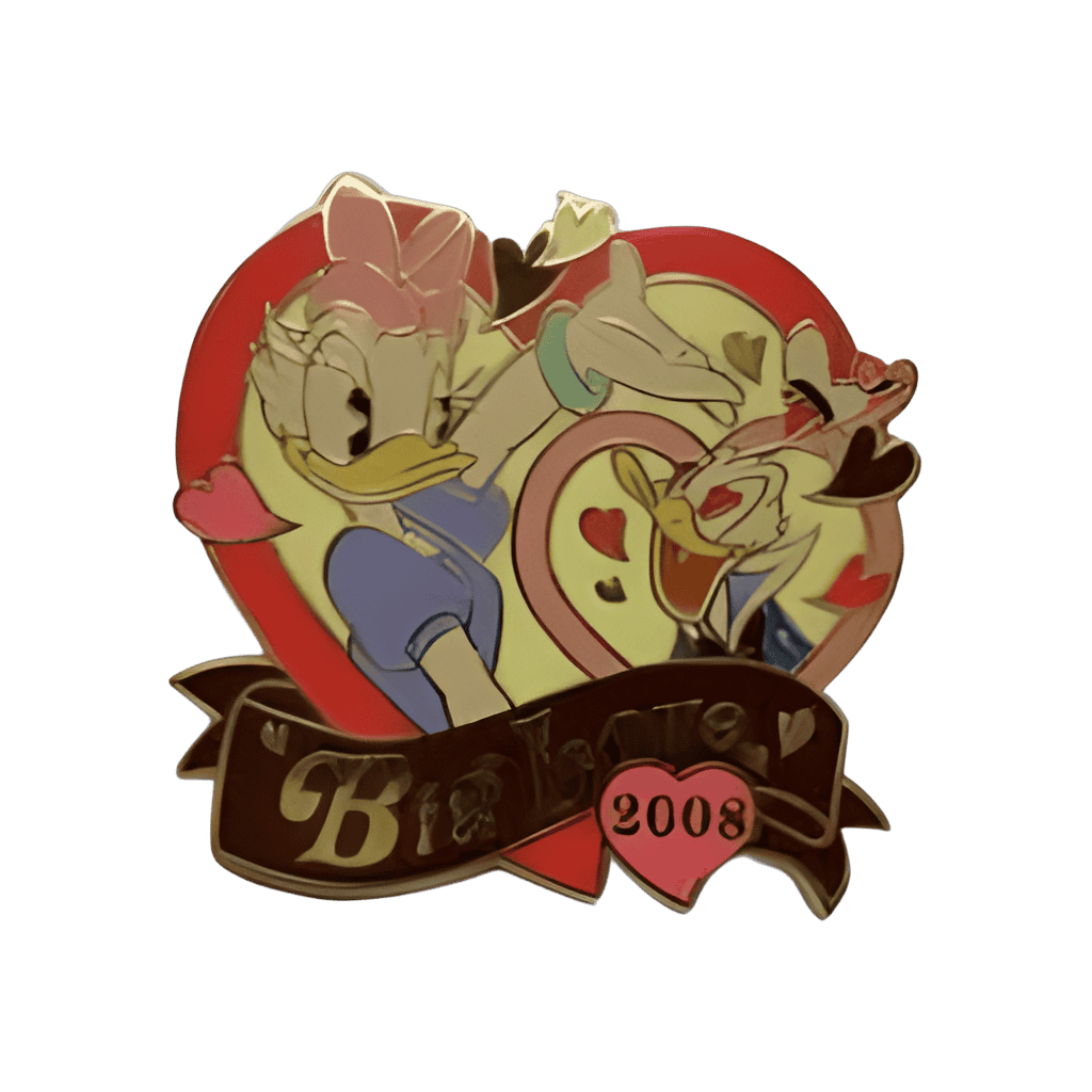 JDS VALENTINE'S DAY BIG LOVE Donald and Daisy Disney pin