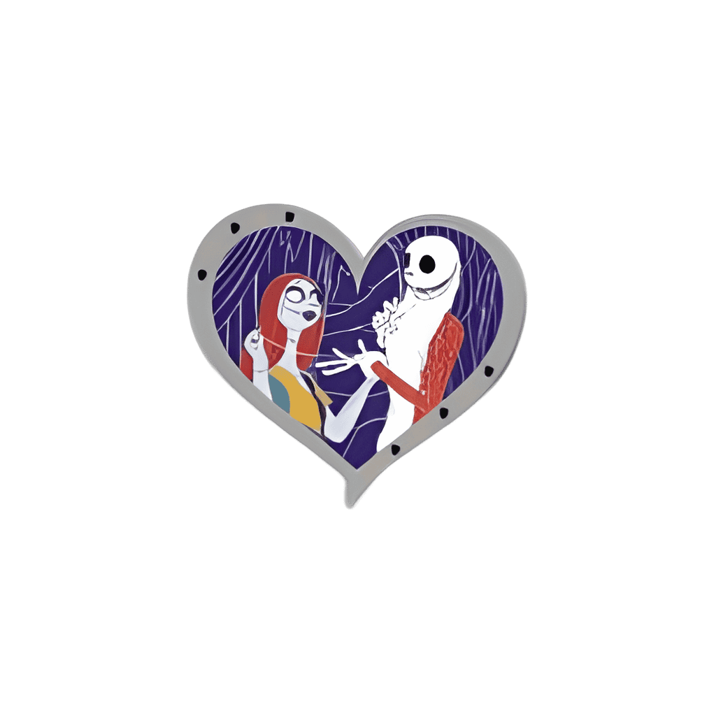 Jack Skellington and Sally Disney pin