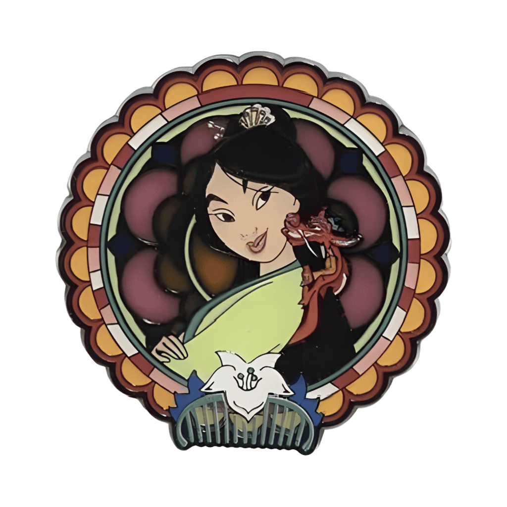Mulan with Mushu Disney pin