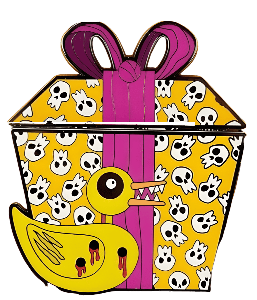 The Nightmare Before Christmas - Scary Teddy and Undead Duck Present Slider Disney pin