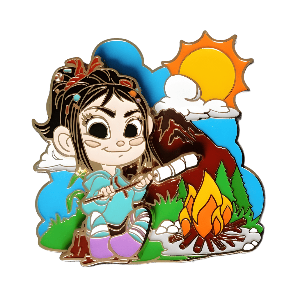 Vanellope Roasting Marshmallows Disney pin