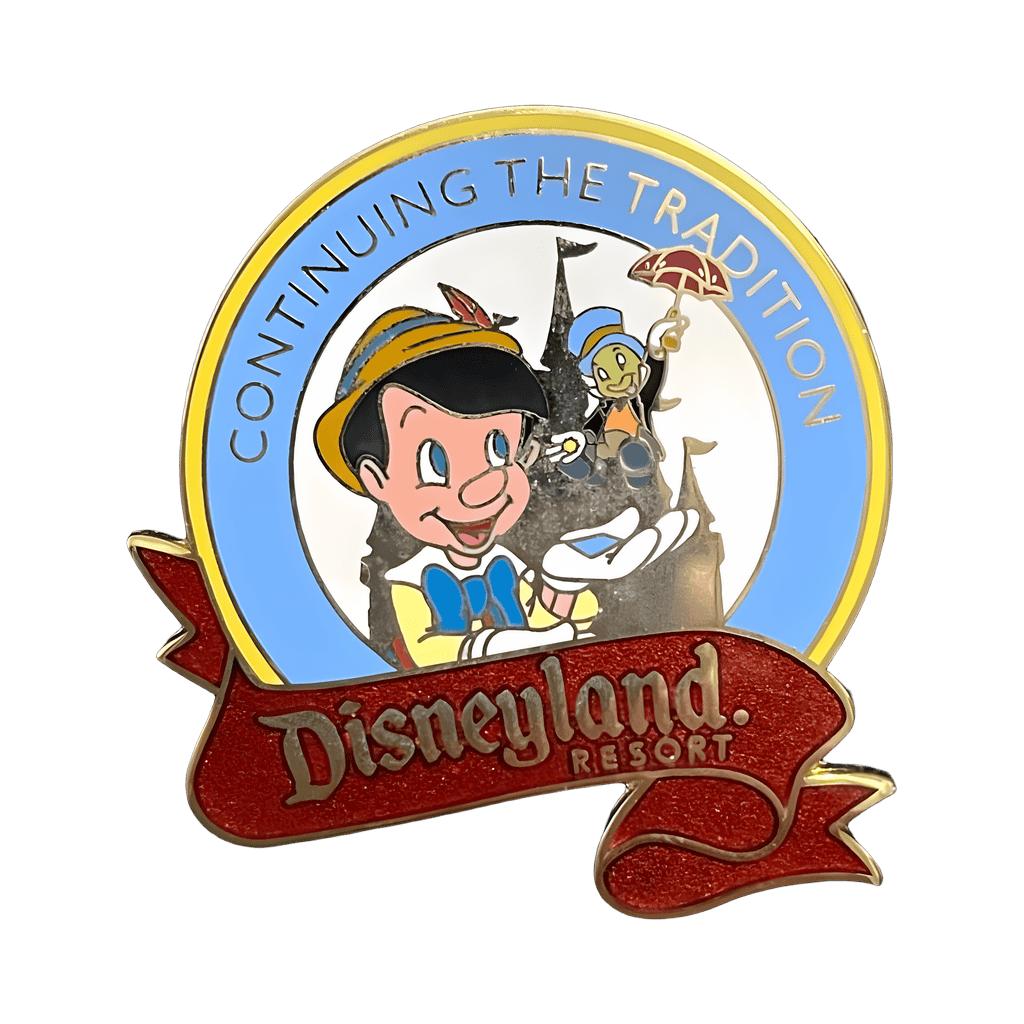 Pinocchio and Jiminy Cricket Disney pin