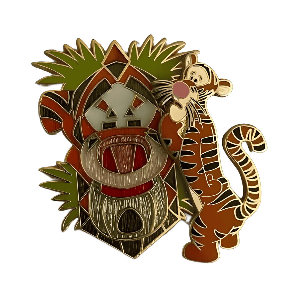 Tigger Tiki Character Mask Disney pin