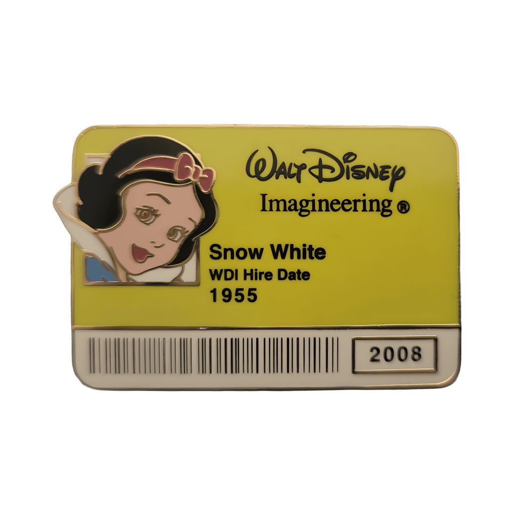 Snow White ID Badge Disney pin
