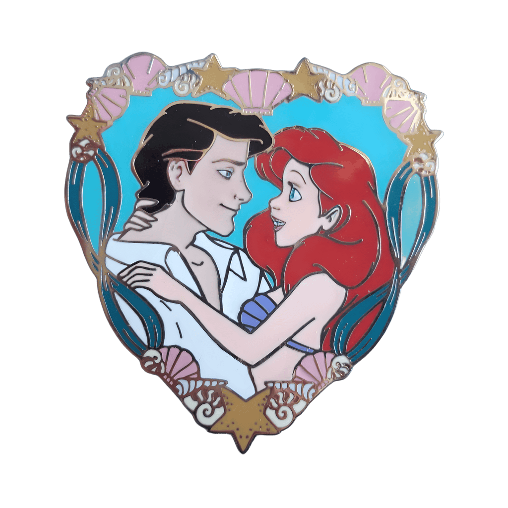 Ariel & Prince Eric Heart Disney pin