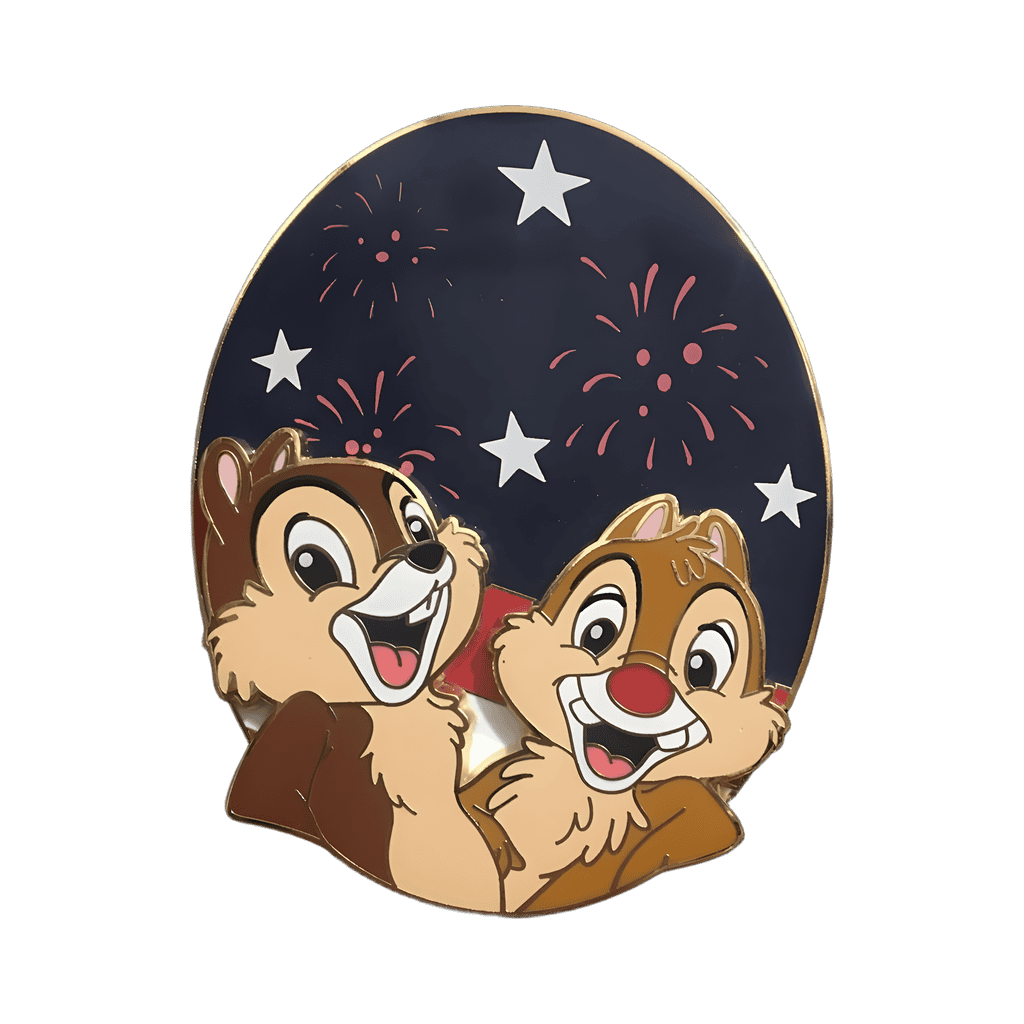 Patriotic Chip & Dale Disney pin