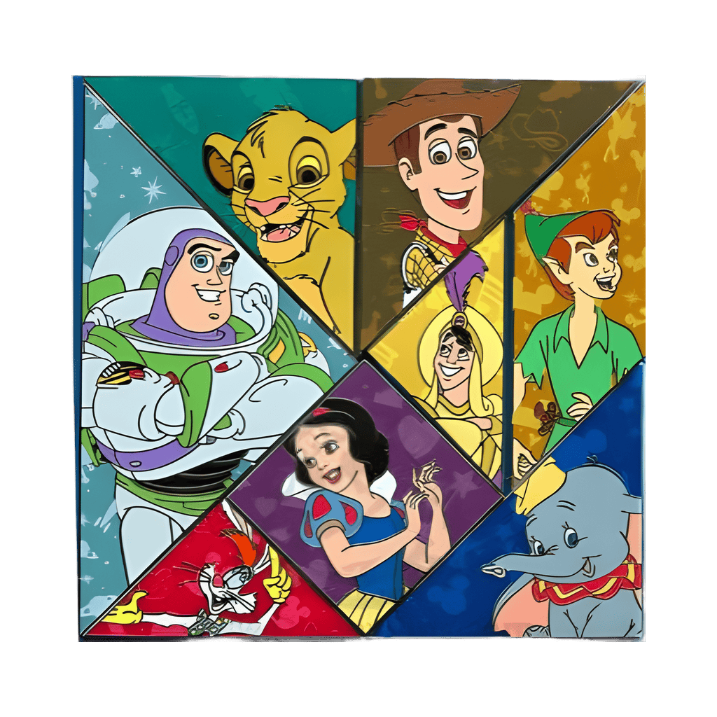 Jumbo Tangram Puzzle Disney pin