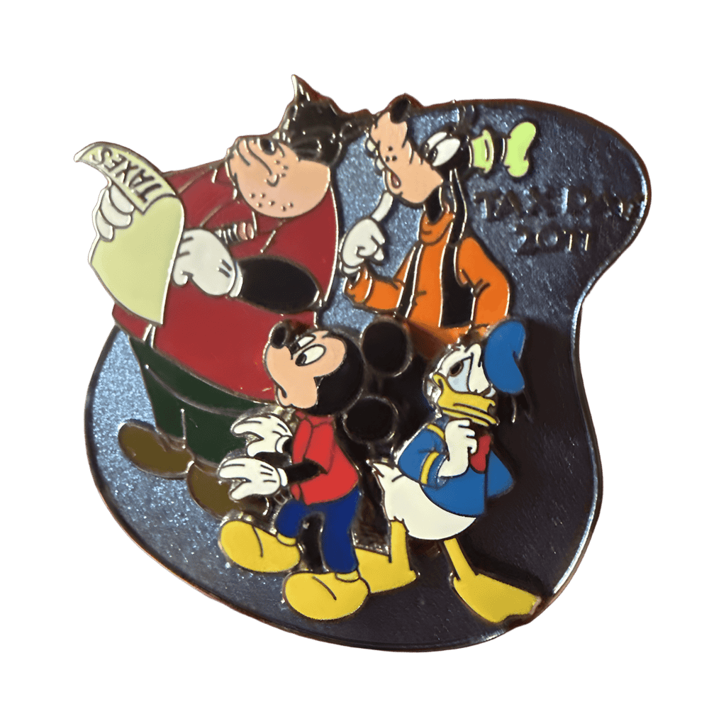 Pete, Goofy, Donald and Mickey Disney pin