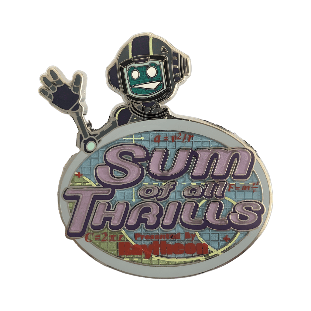 Sum of All Thrills with Waving Crash Robot Disney pin