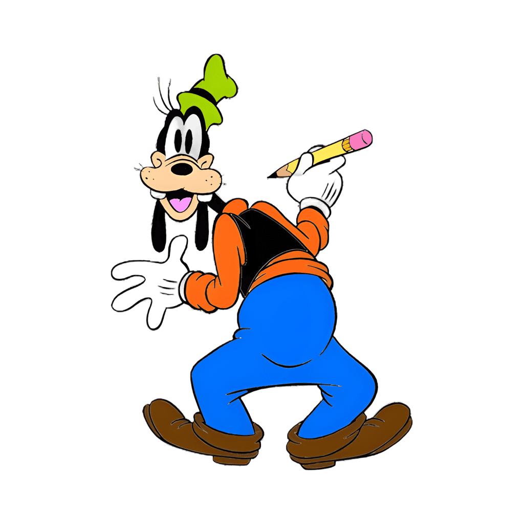 Goofy Wanna Trade wooden sign Disney pin