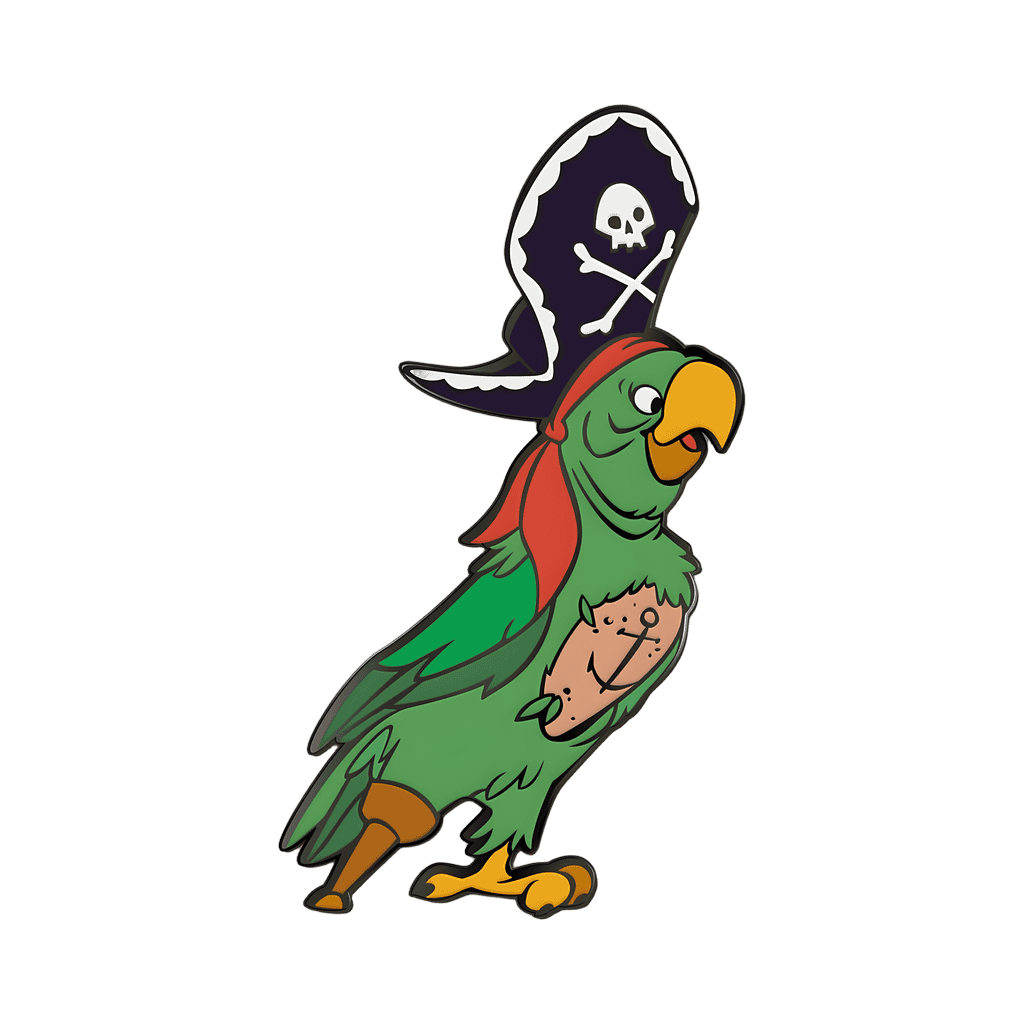 Peg Leg Parrot Disney pin