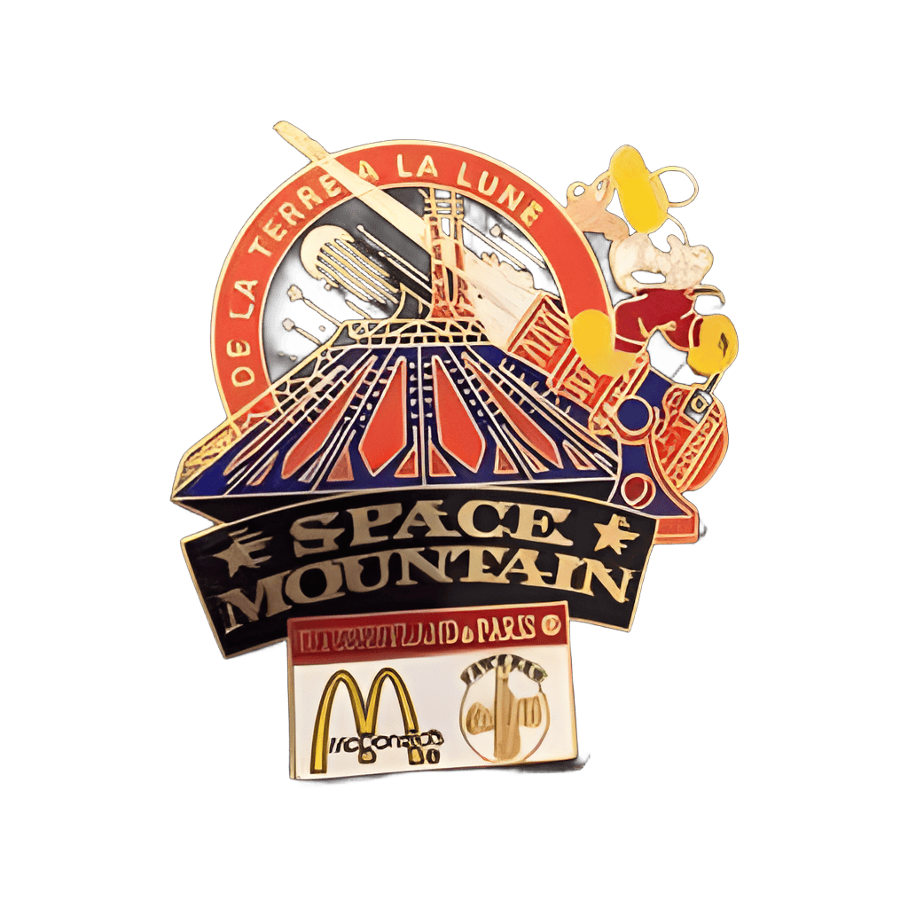 Space Mountain McDonald’s / Coca-Cola Sponsor Pin - Mickey White Shirt Disney pin