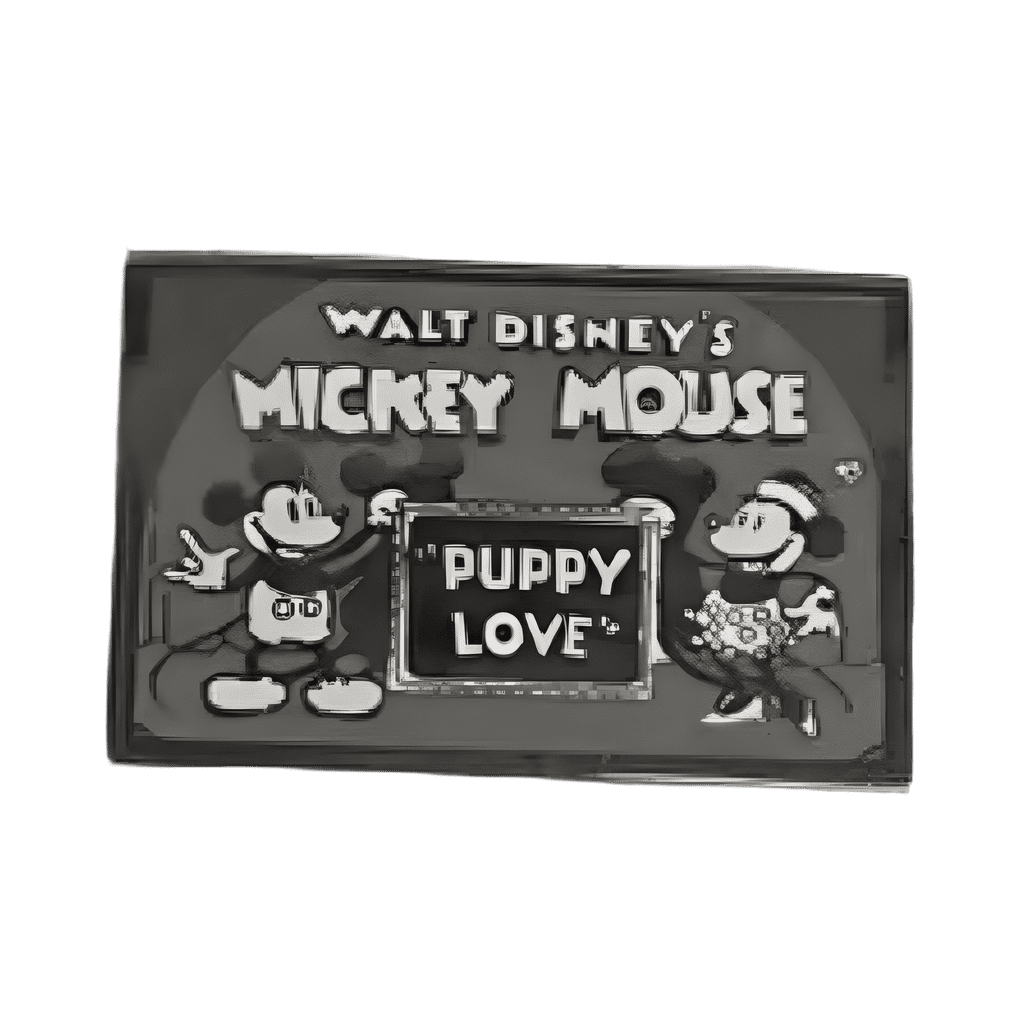 Title Scene with Mickey and Minnie Disney pin