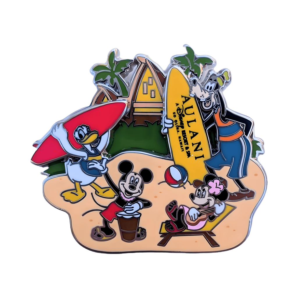 Mickey & Friends on Beach Disney pin