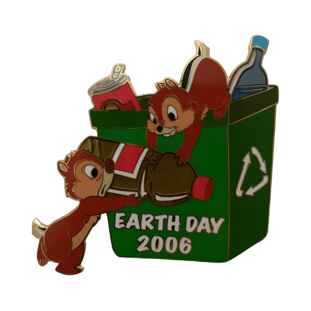 Earth Day 2006 with Chip & Dale Disney pin