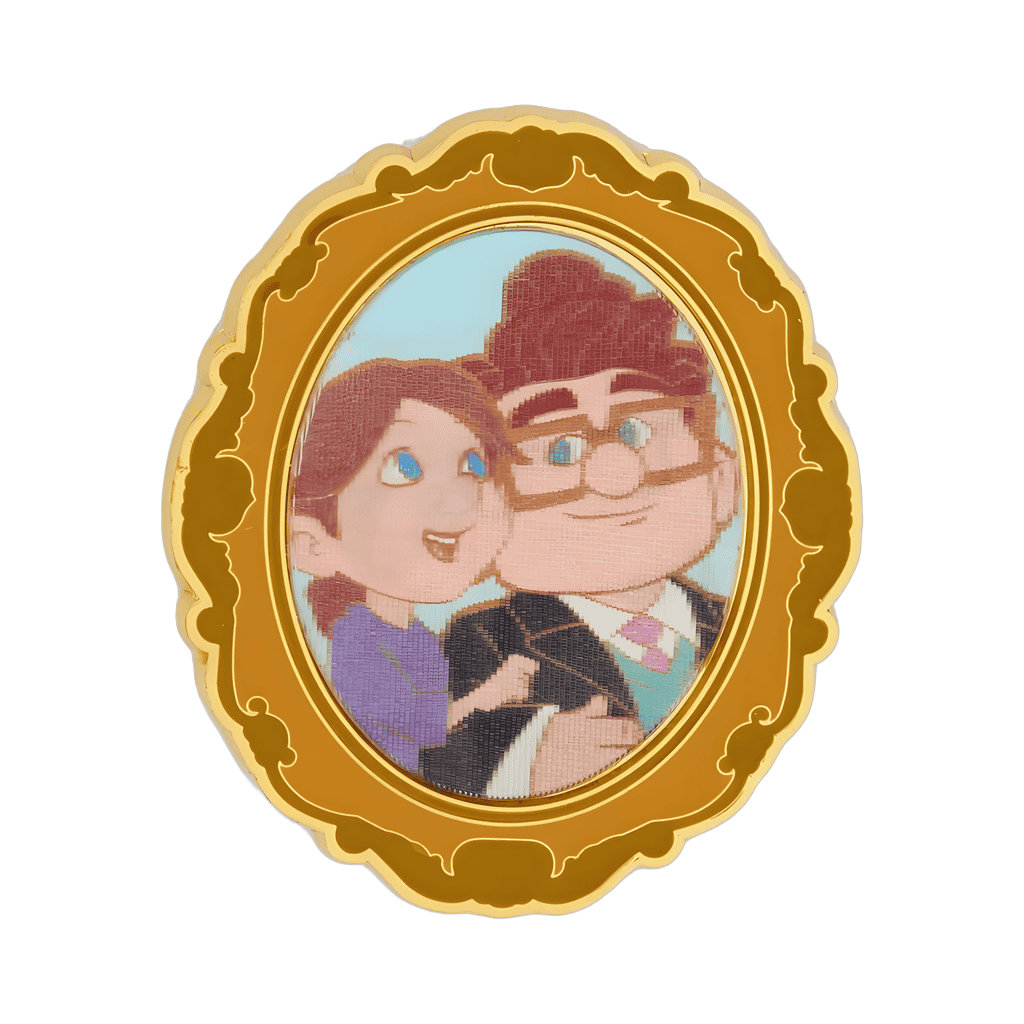 Carl and Ellie - Young and Old - Lenticular Frame Disney pin