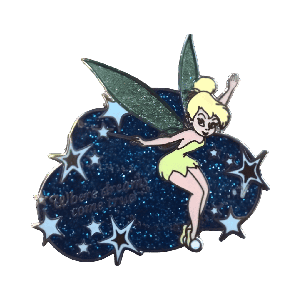 Tinker Bell - Blue Cloud with Light Blue Stars Disney pin
