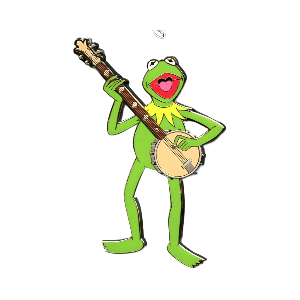 Kermit the Frog playing a Banjo Disney pin