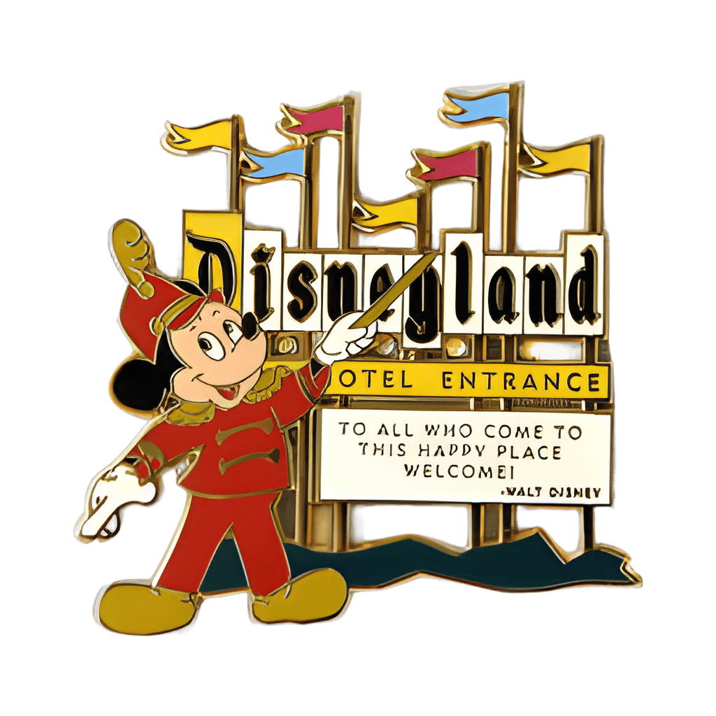 Mickey Mouse with Disneyland Marquee Disney pin