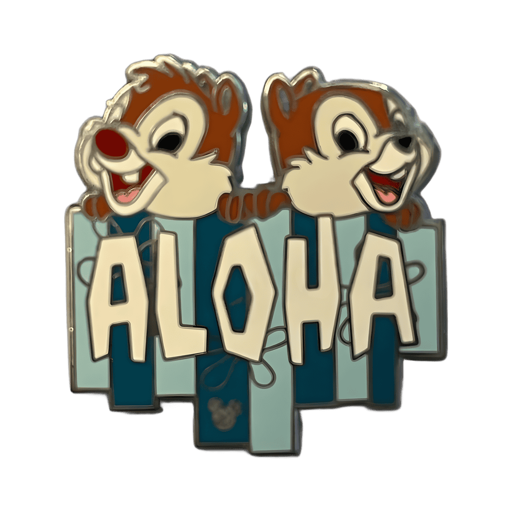 Polynesian Resort Sign - Chip & Dale Disney pin