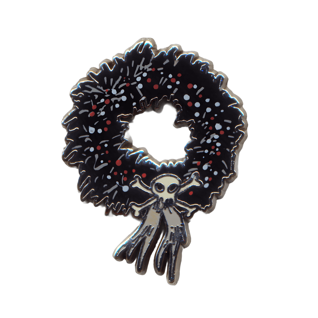 Set #3 - Black Wreath with a Skull on it Disney pin