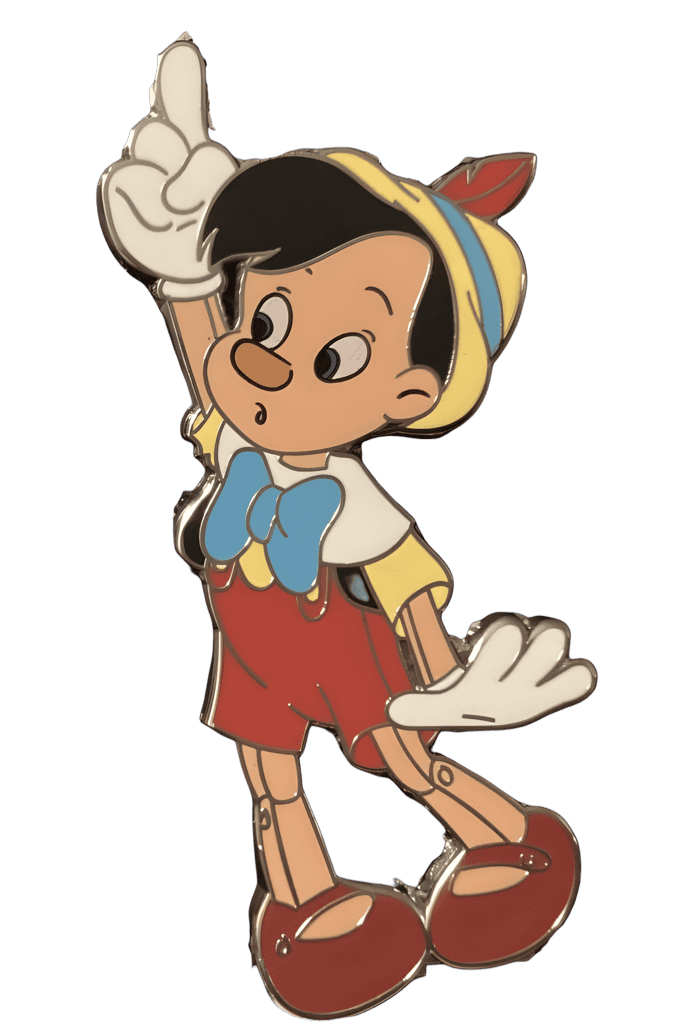 Pinocchio. Raising his hand Disney pin