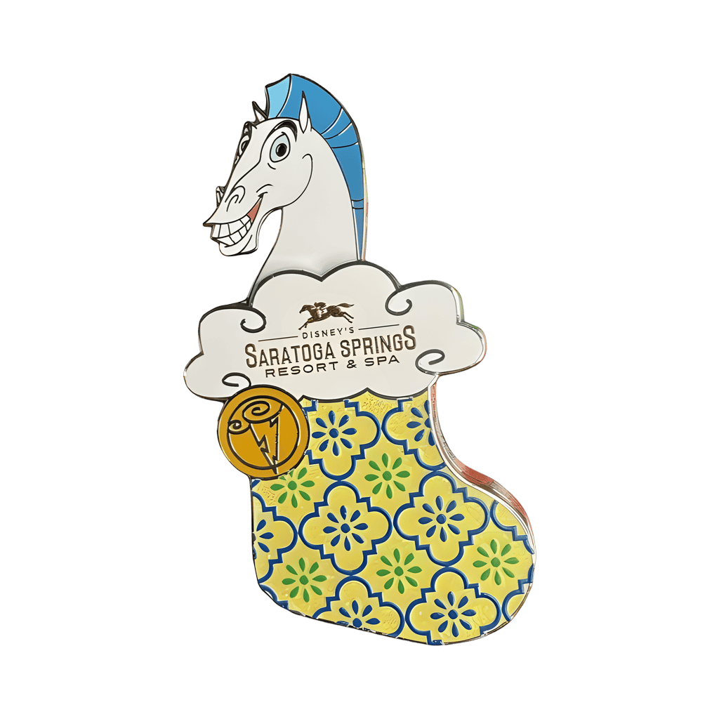 Saratoga Springs Resort & Spa Christmas Stocking - Pegasus Disney pin