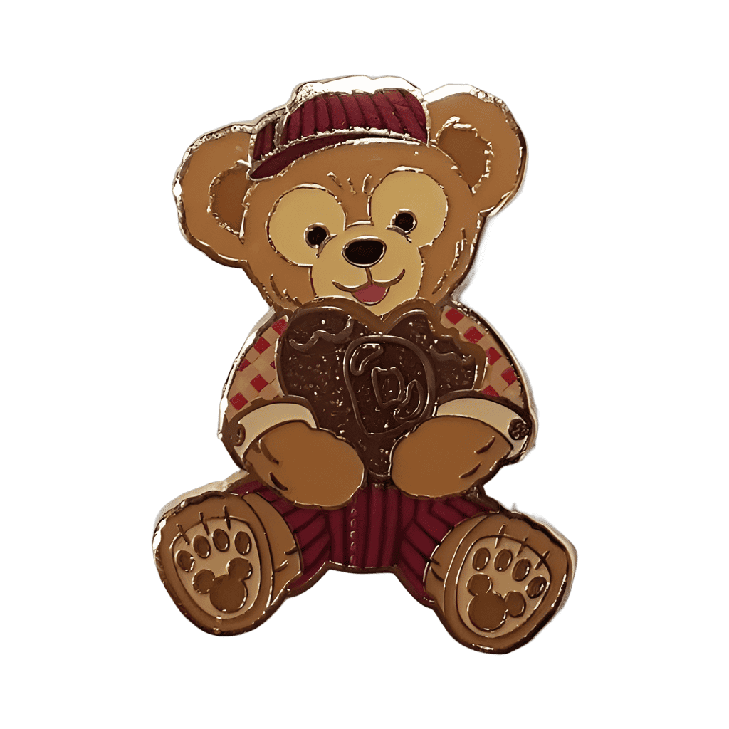Duffy and Friends with Treats Booster Set - Duffy Holding Chocolate Heart Disney pin