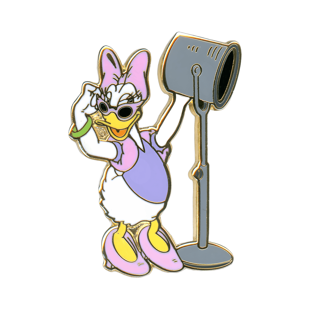 Standing Next to a Movie Spotlight Disney pin
