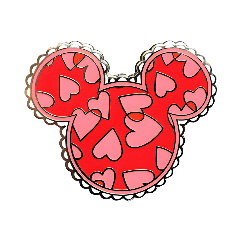 Mickey Icon with Hearts Disney pin