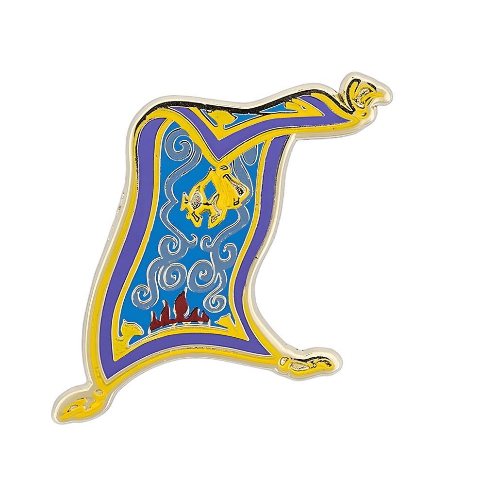 4-pin set - Flying Carpet Disney pin