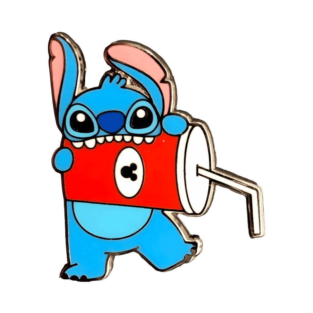 Stitch with Soda Cup Disney pin