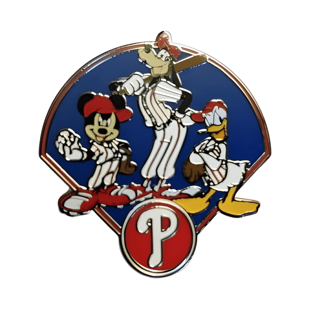Mickey, Goofy, and Donald - Philadelphia Phillies Disney pin