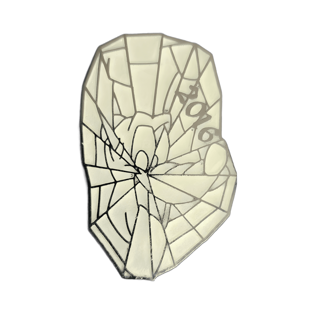 Pluto/Spiderweb glow in the dark Disney pin