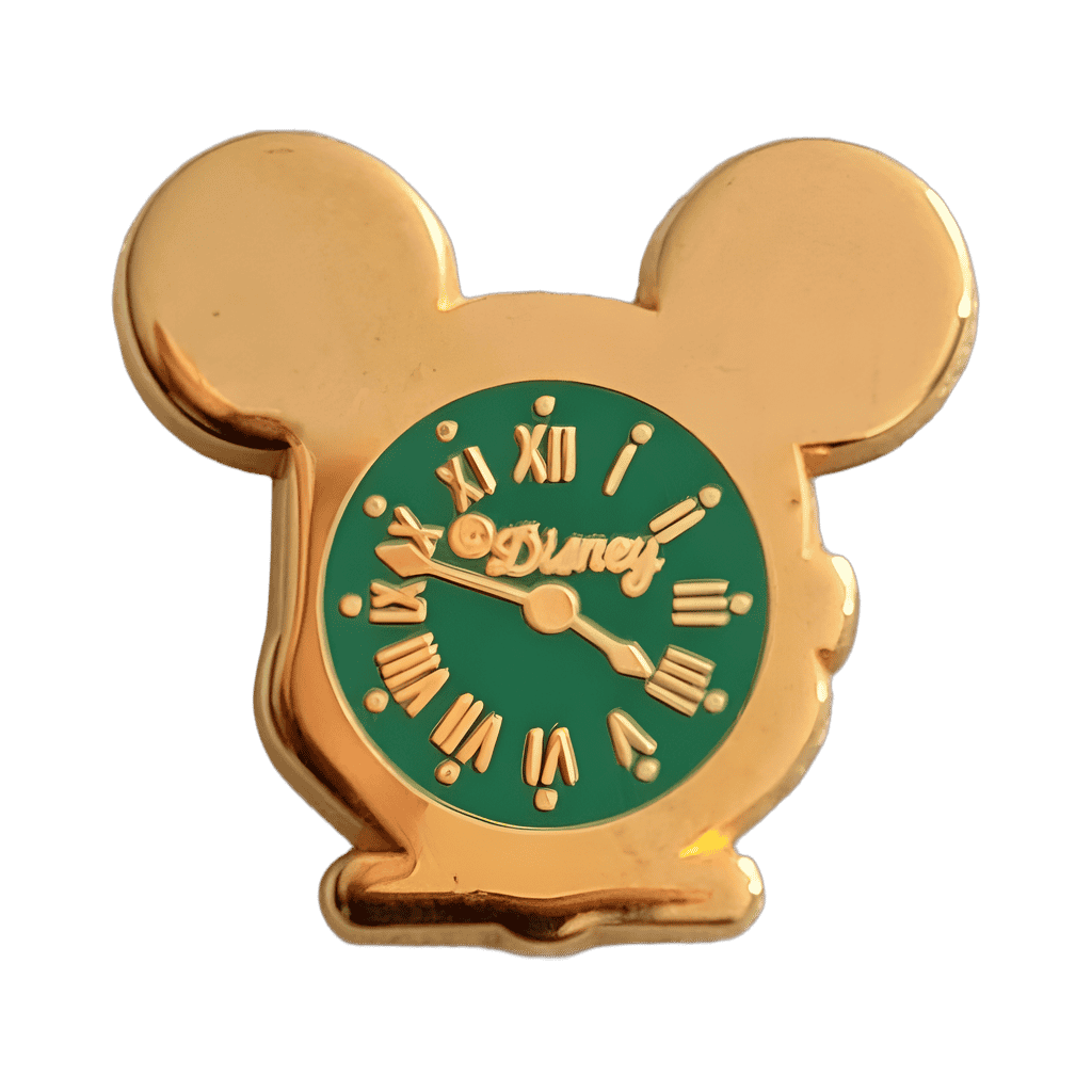 Mickey Clock (Green) Disney pin