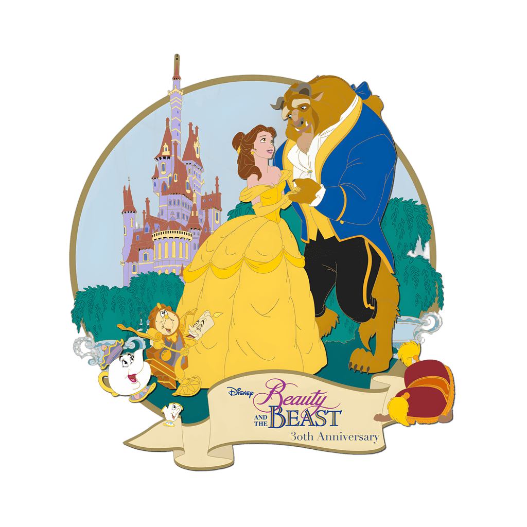 Beauty and the Beast 30th Anniversary Jumbo Disney pin