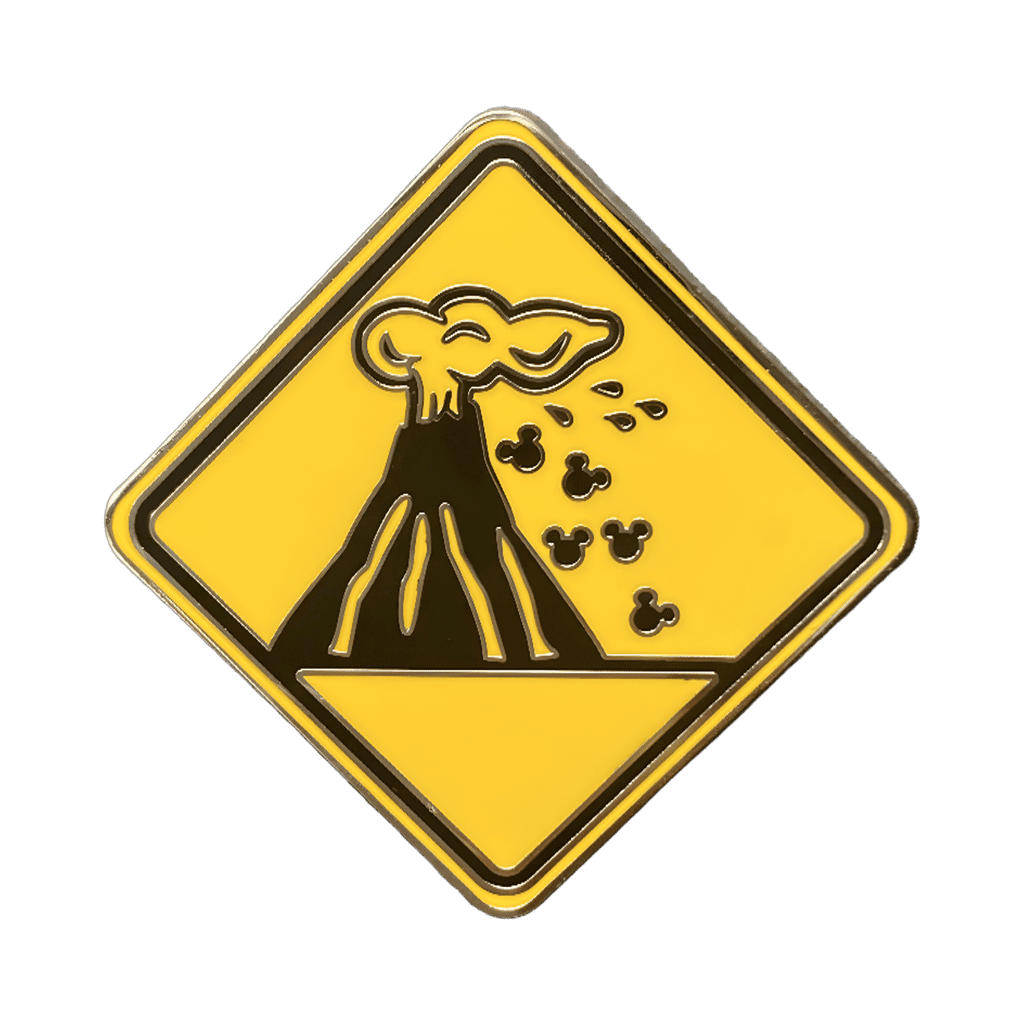 Volcano Eruption Disney pin