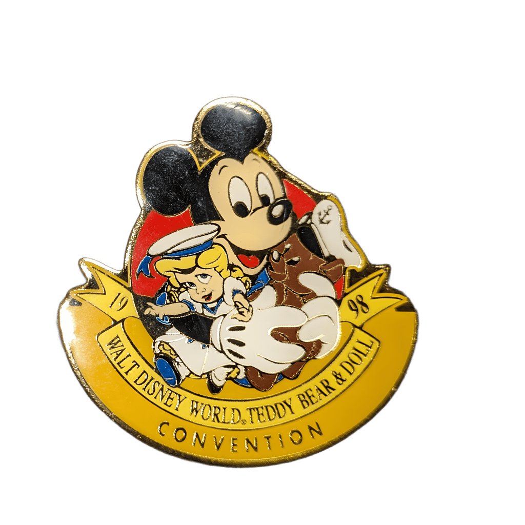 1998 Mickey Mouse with Sailor Doll and Bear Disney pin