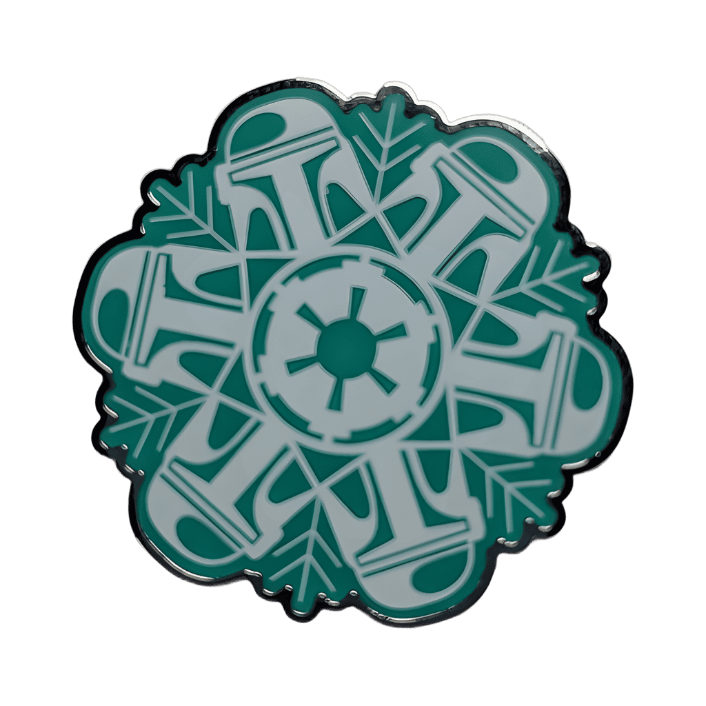 Boba Fett Snowflake Disney pin