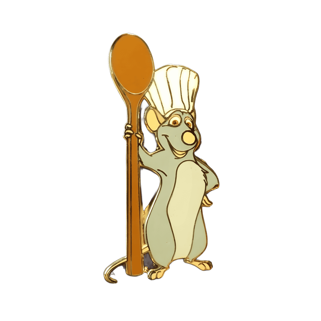 Remy Holding A Spoon Disney pin