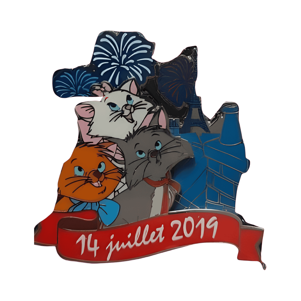 14 juillet 2019 Marie, Toulouse and Berlioz Disney pin