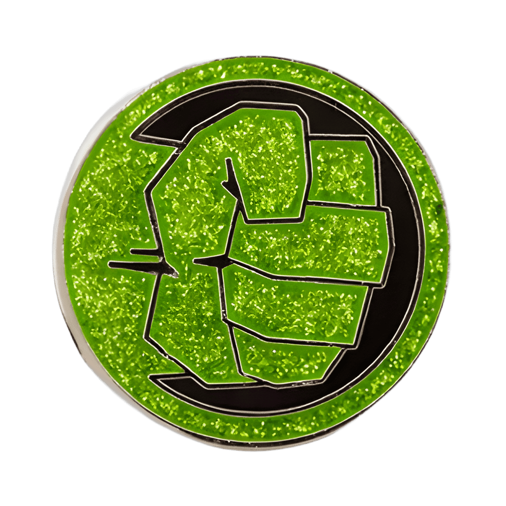 Glitter Hulk Fist Disney pin