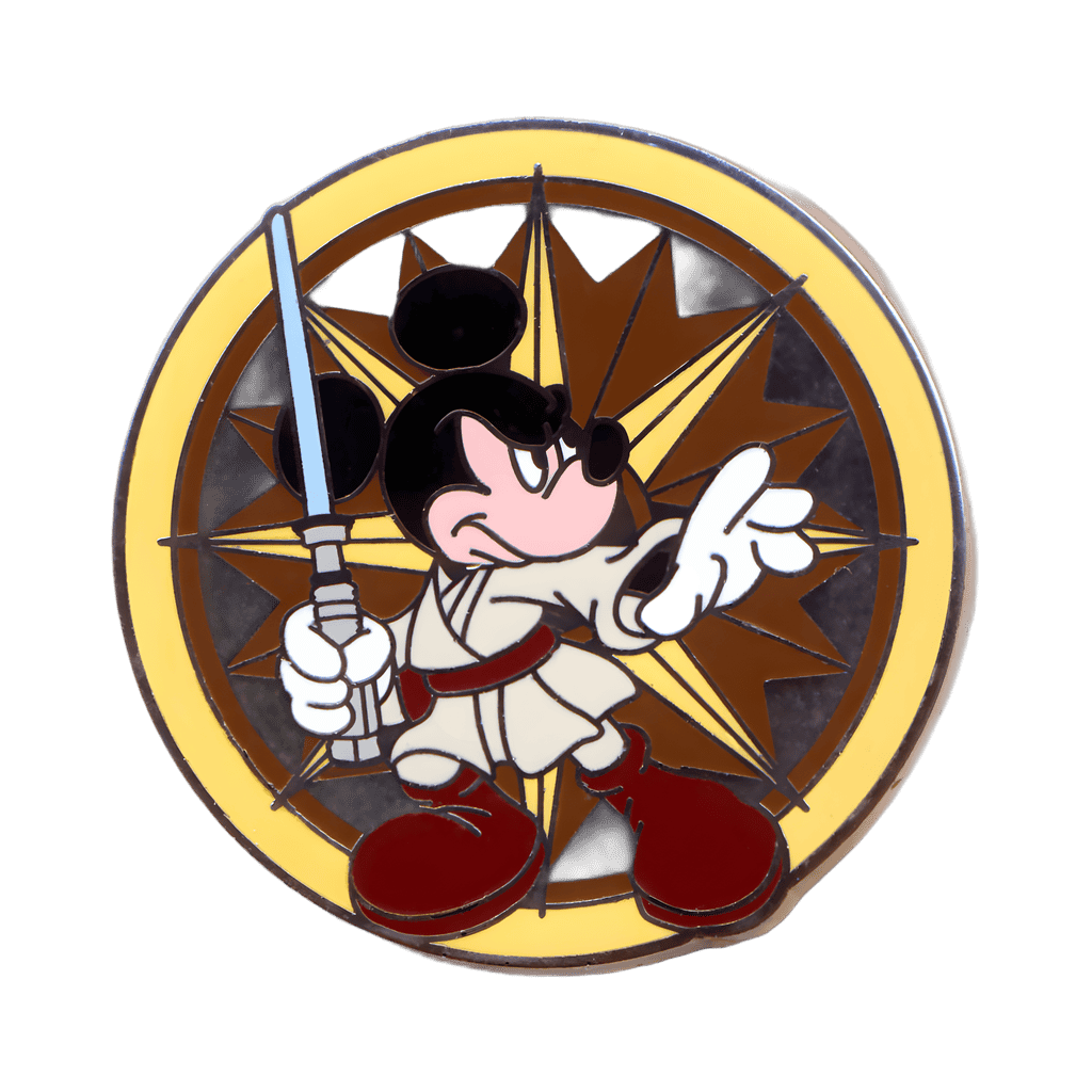 Jedi Mickey on Compass Rose Disney pin