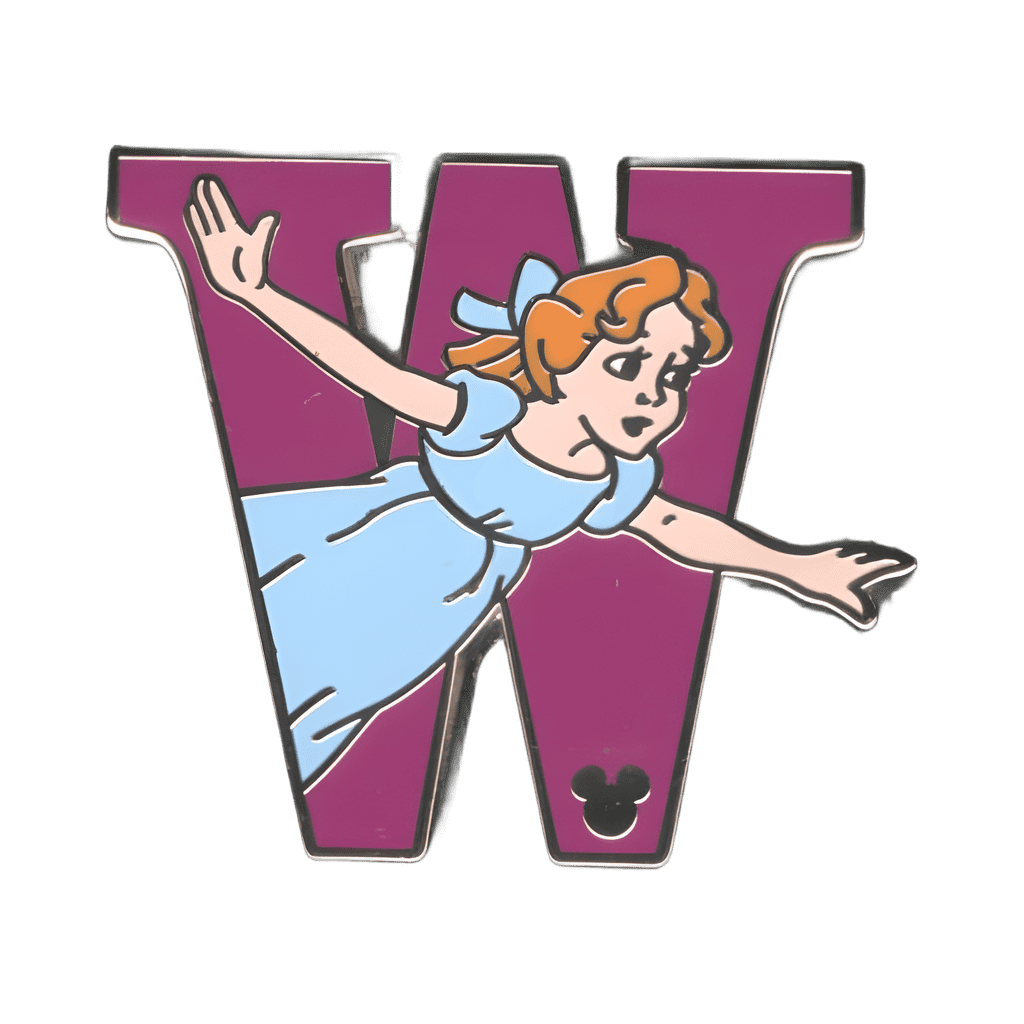 W for Wendy Disney pin