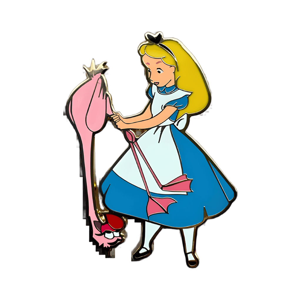 Alice's Cheating Flamingo Disney pin