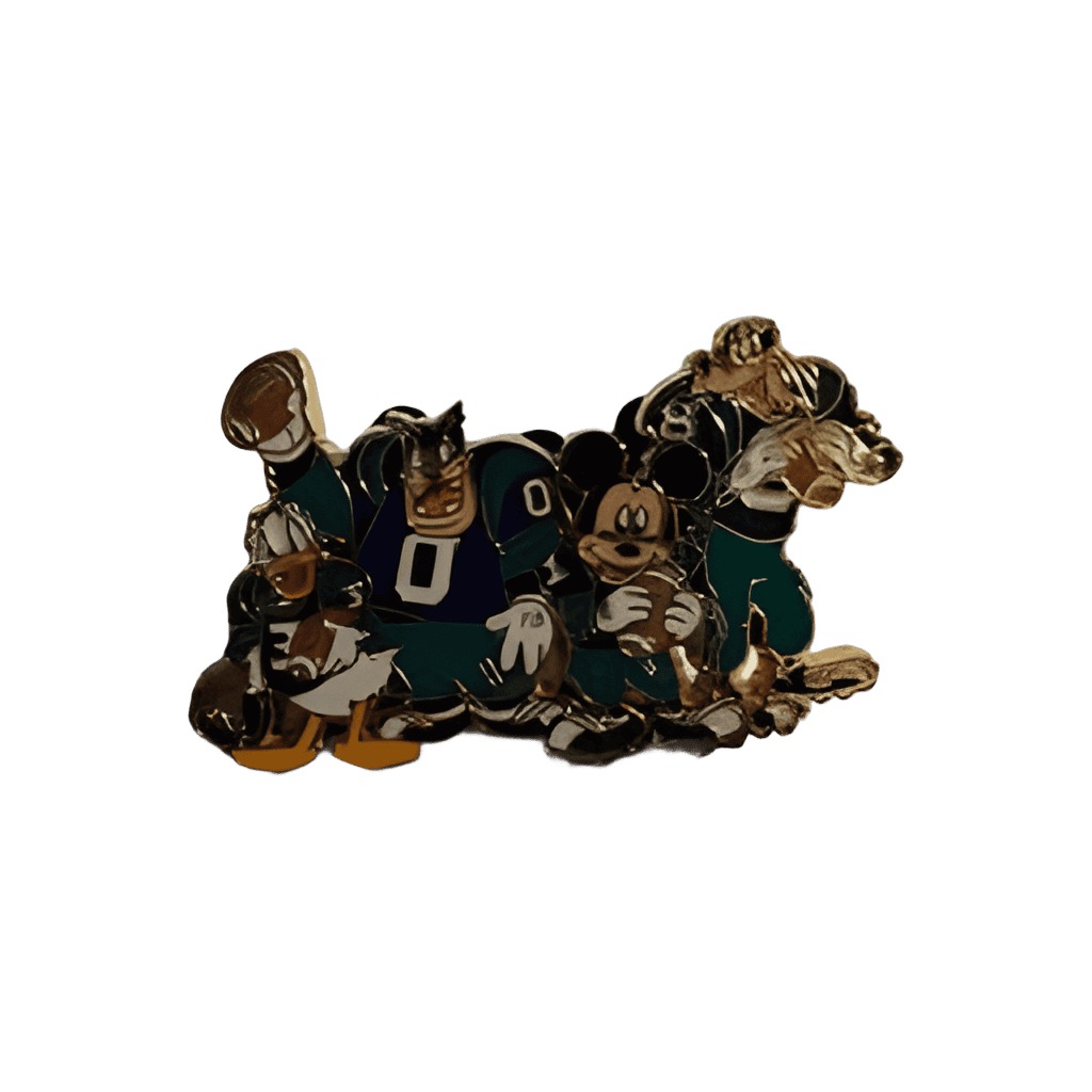 Mickey, Goofy, Donald, Pete PTU Football Team Disney pin