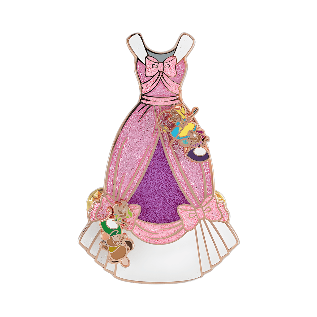 Cinderella 70th Anniversary - Pink Dress with Mice Disney pin