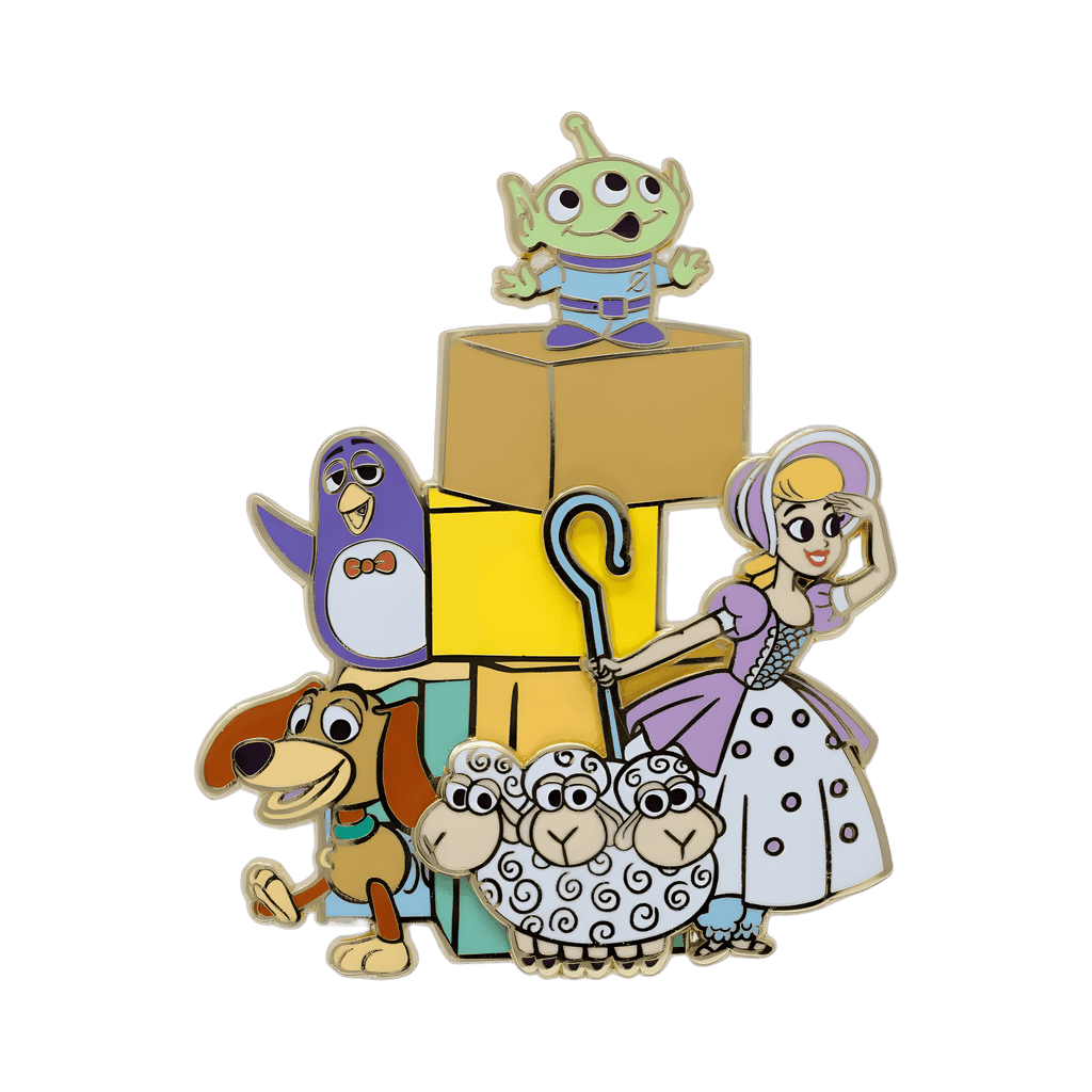 Bo Peep, Slinky, Little Green Man & Wheezy Disney pin