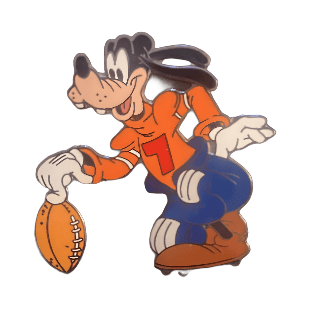 Goofy with Football Disney pin