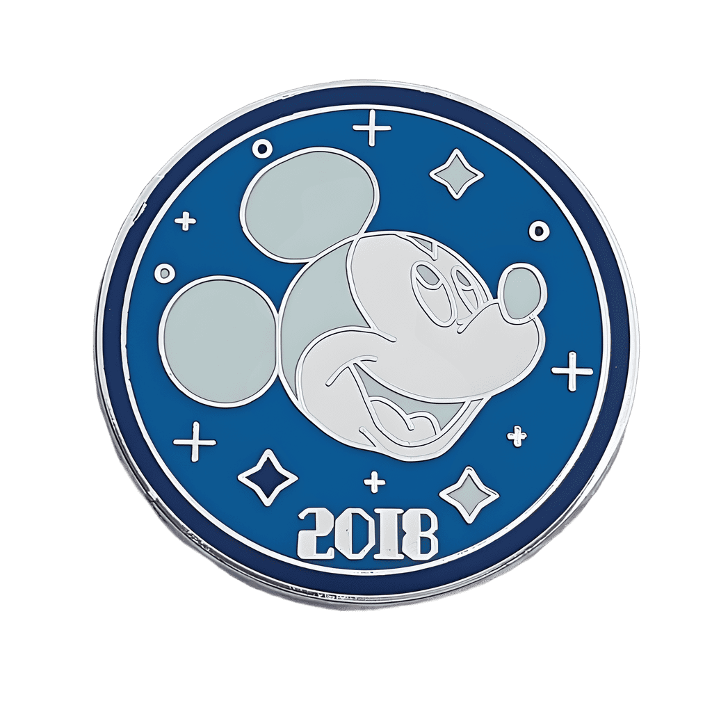 Mickey in a Blue Circle Disney pin